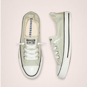 Converse Chuck Taylor All Star Low-Top Shoreline Slip-on Sneaker Beige/White 6.5